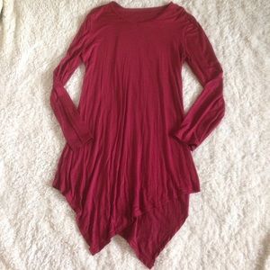 Red Long Sleeved Dress