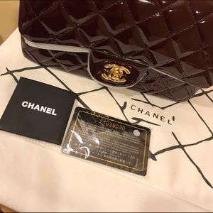 💥final sale💥Golden Chain Patent leather bag