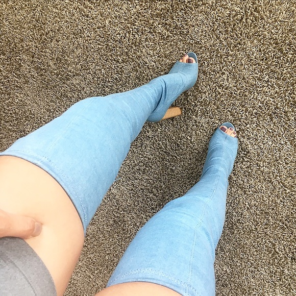 Denim blue thigh high💕 - Picture 2 of 4