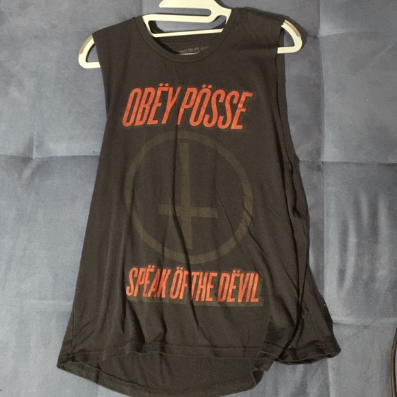 Interesting Obey sleeveless top