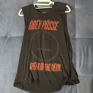 Interesting Obey sleeveless top
