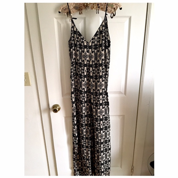 Black and white jumpsuit