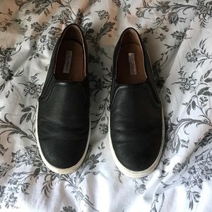 Nordstrom halogen leather slip on vans