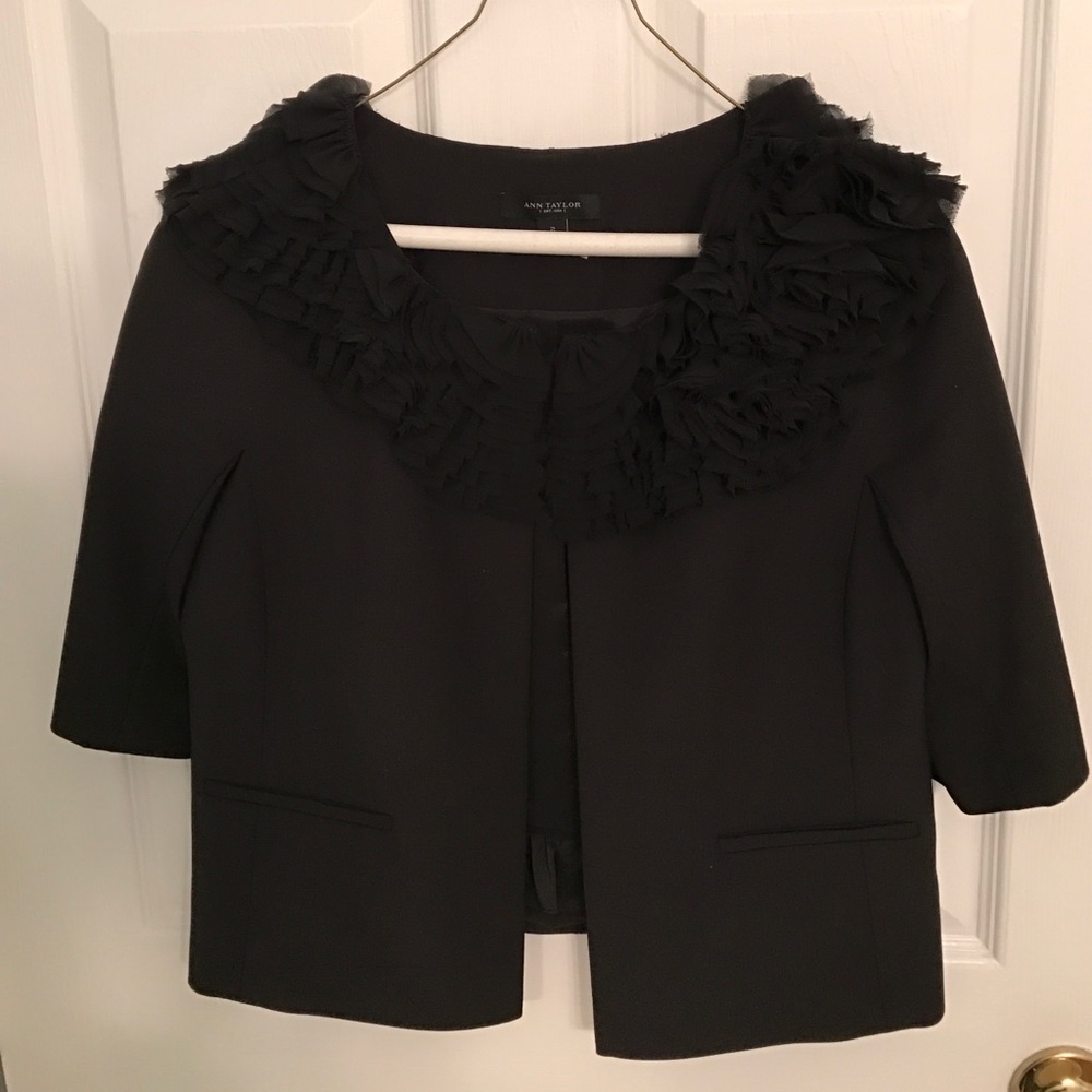 Ann Taylor Size 2 Ruffle Jacket
