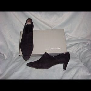 Stephane Kelian black suede short boot shoes