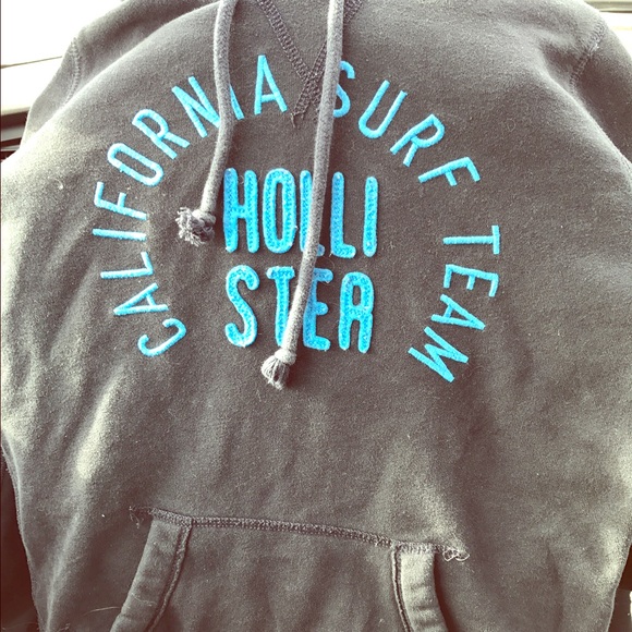 Navy blue Hollister hoodie