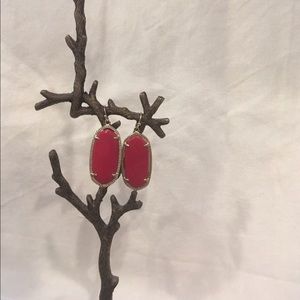 Elle earrings- Kendra Scott- red