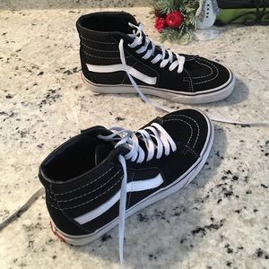 Black and white Vans
