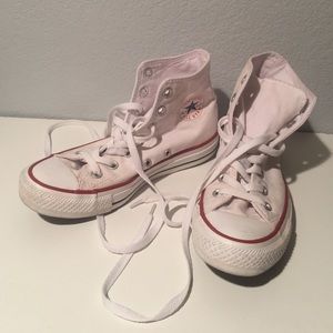 White Converse High Tops