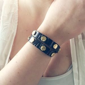 Tory Burch Jelly Wrap Logo Bracelet
