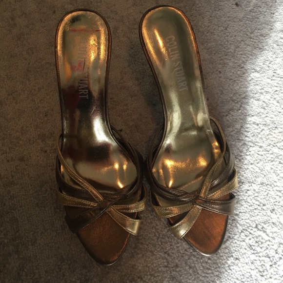 Gold/bronze heels