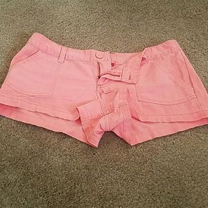 Bright Orange Jean Shorts