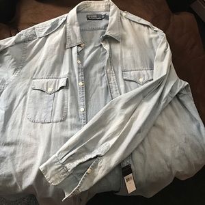 Ralph Lauren denim button down shirt