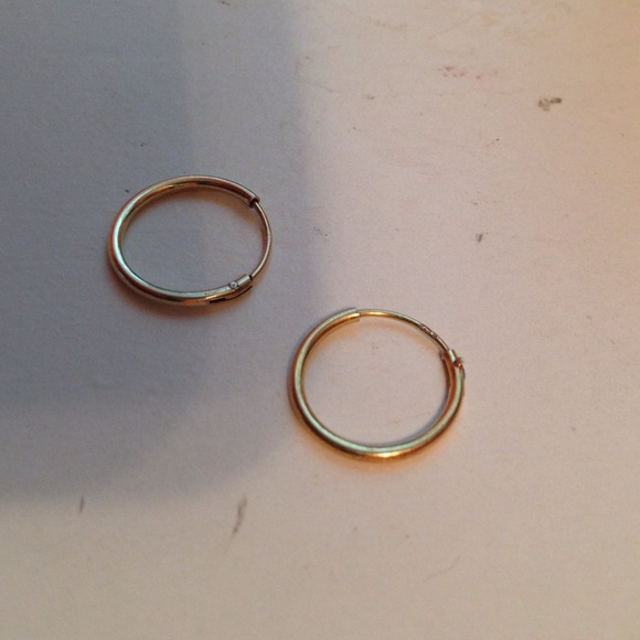 Gold hoop earrings