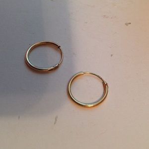Gold hoop earrings