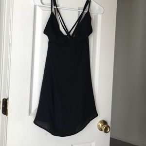 Strapy black flowy dress