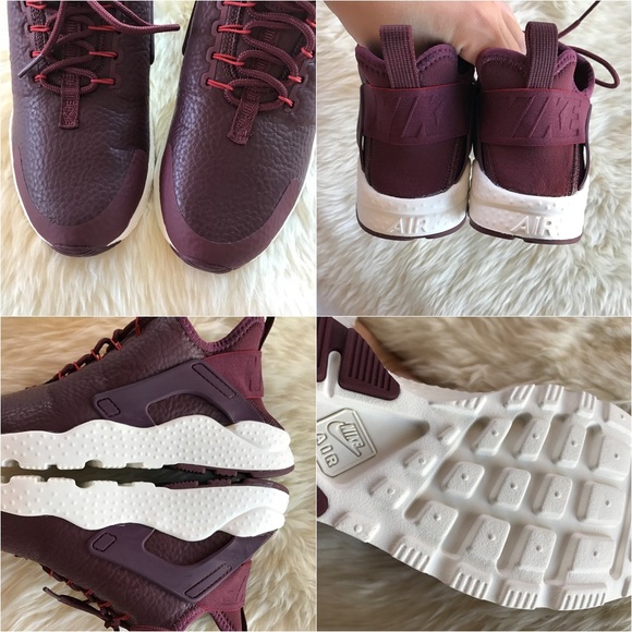 Nike Air Huarache Ultra Premium Maroon Sneakers - Picture 4 of 4