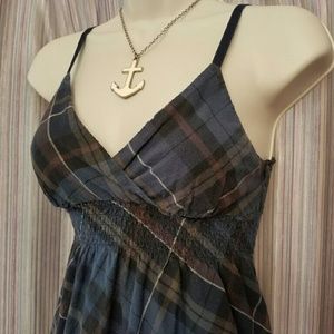 🕊PLAID TUNIC TANK