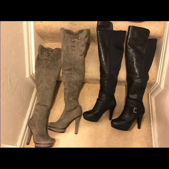 Boots, booties, over the knee, uggish,cowgirl boot - Picture 2 of 4