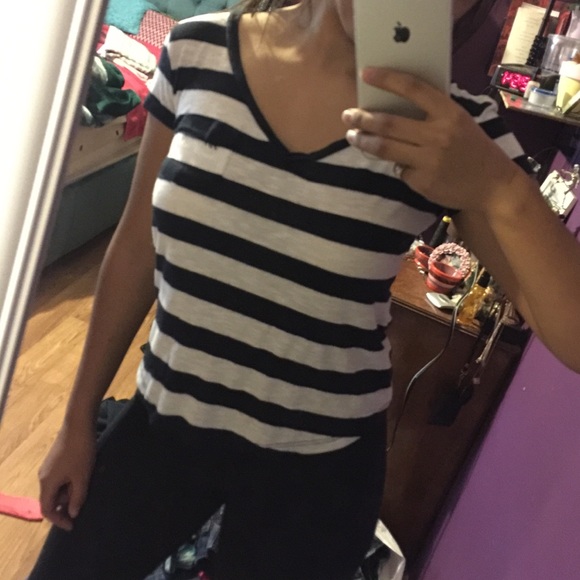 Striped pocket shirt