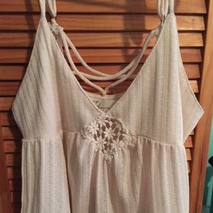 Boho lace tank top