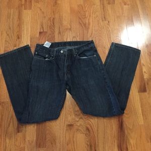 Men's dark wash Levi's