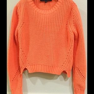 TOPSHOP Knitted Texture Cropped Sweater Petite