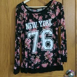 Floral long sleeve tee