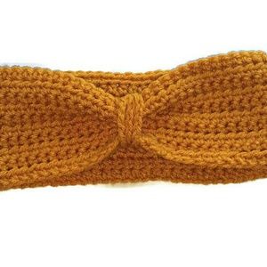 Crochet Mustard Yellow Headband Ear Warmer