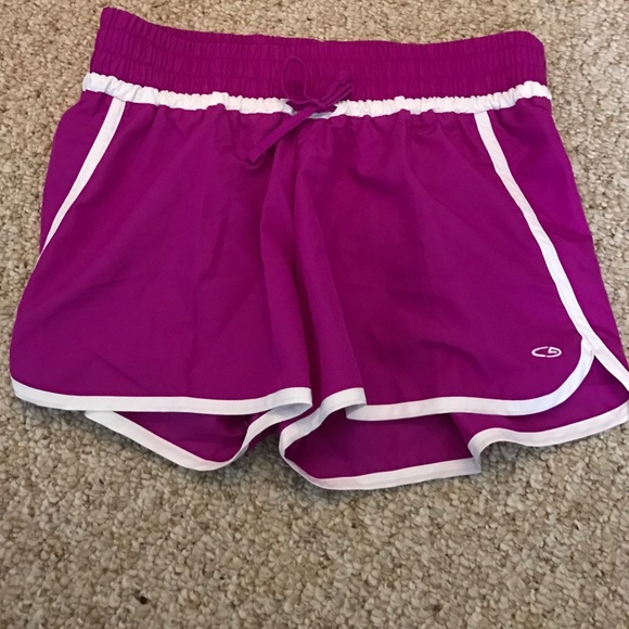 Champion purple running shorts, size M