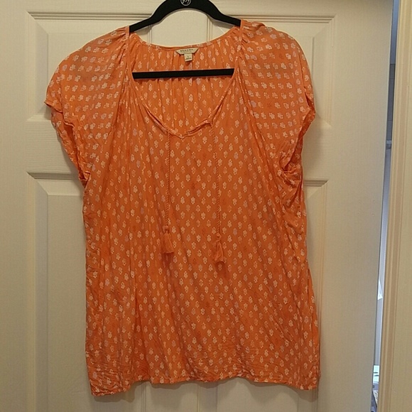 Sonoma orange chemisier Bohemian top