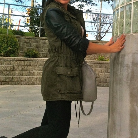 Talula Canvas/ Leather Jacket - image 3