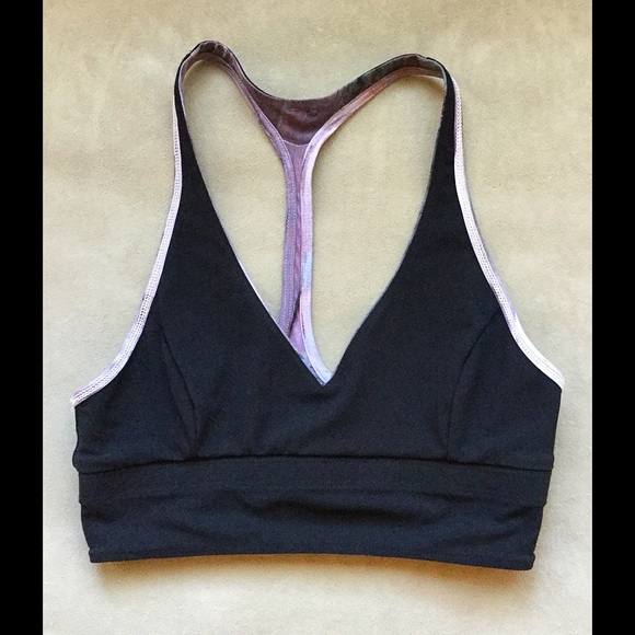 Lululemon Black Reversible Flow Y Bra