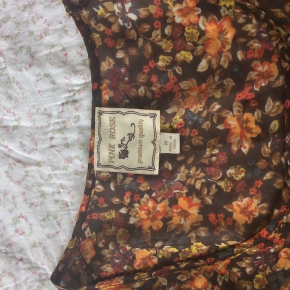 Pink Rose SZ Med Top, EUC - Picture 3 of 4