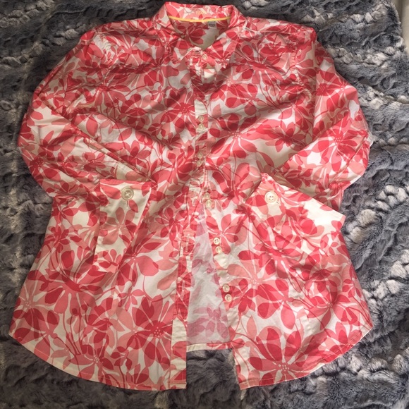 IZOD button down flower print - medium