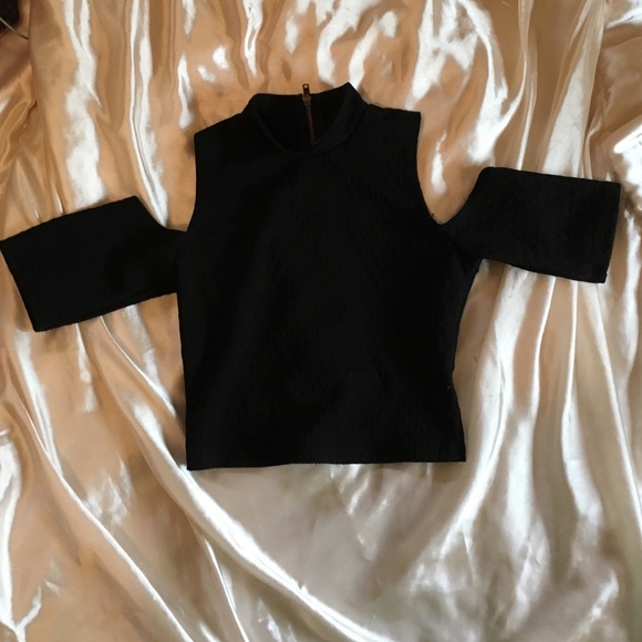 Urban Outfitters High Neck Off Shoulder Crop