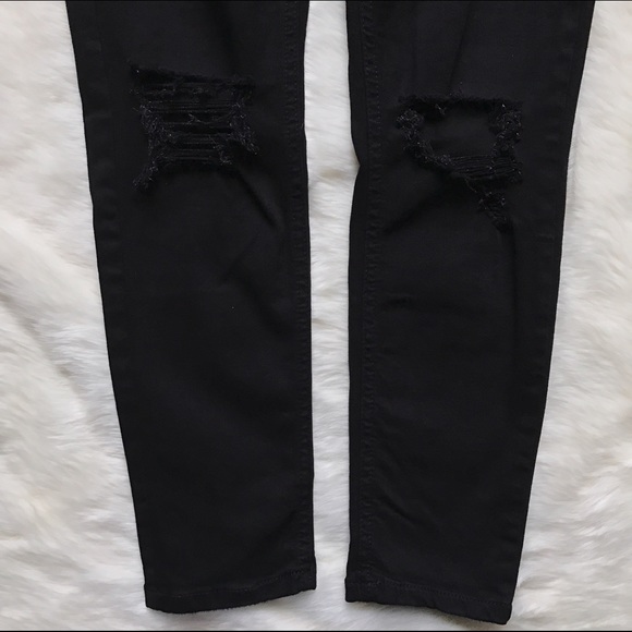 • Topshop Jamie Distressed Denim • - Picture 3 of 4
