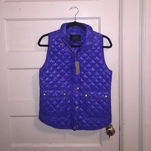 J.Crew Shiny Blue Excursion Vest