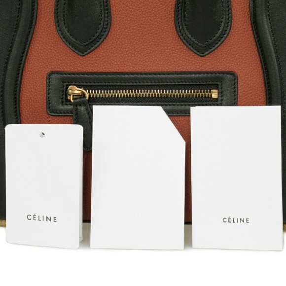 Celine Micro Luggage Leather Bag | Tri-Color Black - Picture 4 of 4