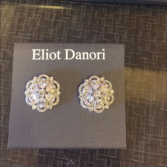 Elliott Damori crystal earrings NWT - Picture 2 of 3