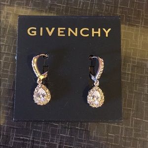 Givenchy teardrop rose gold dangle earrings