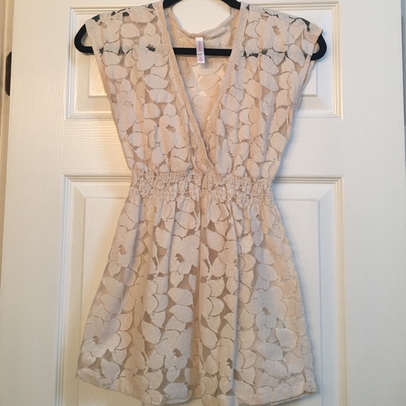 Cream floral top