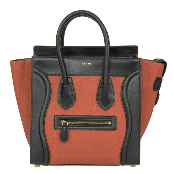 Celine Micro Luggage Leather Bag | Tri-Color Black - Picture 1 of 4