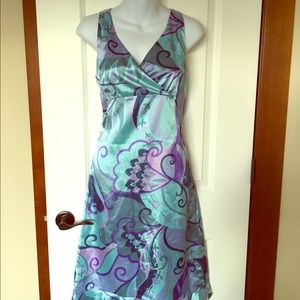 Blue flowery dress