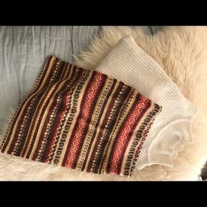 NEW 70s inspired boho print mini skirt