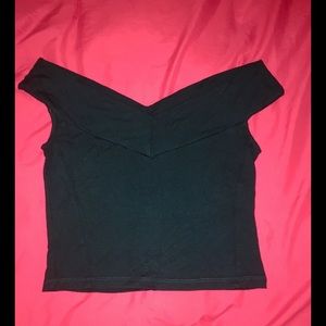 Off shoulder crop top