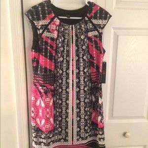 Multicolor business dress.