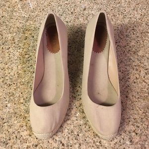 Canvas Espadrille Wedges