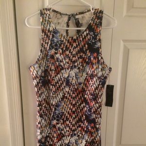 Fitted asymmetrical cocktail dress