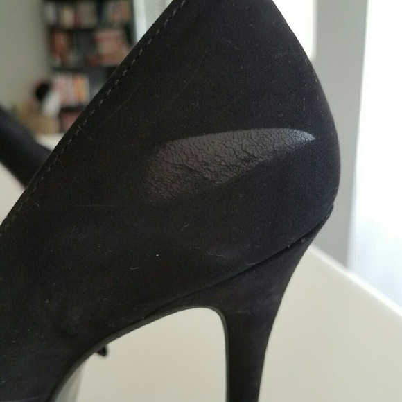 Steven by Steve Madden Black Suede Pump w Side Bow - Picture 4 of 4